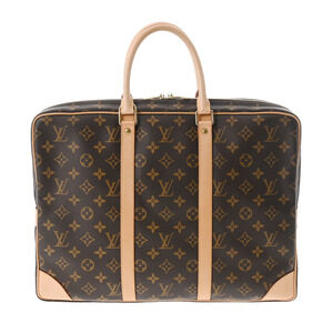 Louis Vuitton Porte Document Voyage Brown Canvas Business Bag